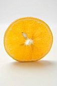 Slice of orange, standing on its edge