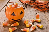 Candy Corn (Süssigkeiten zu Halloween, USA), Kürbislaterne