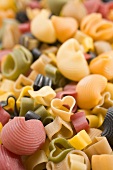 Coloured pasta (full-frame)
