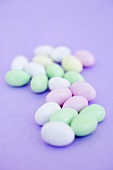 Pastel-coloured sugar eggs