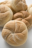 Various types of bread rolls