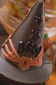 Hexenhut aus Schokolade für Halloween