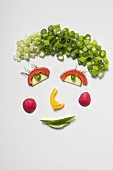 Amusing vegetable face