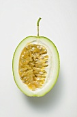 Green passion fruit, halved lengthwise