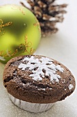 Chocolate muffin for Christmas