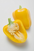 Yellow pepper, halved
