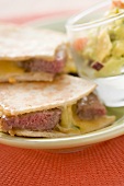 Beef quesadillas with guacamole (Mexico)