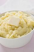 Mashed potato with a knob of butter