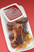 Crispy fried pork ribs with sauce (Asia)