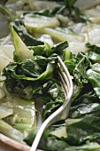 Chard with fork (detail)