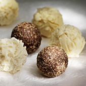 Assorted chocolate truffles