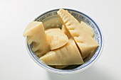 Bamboo shoots in Asian bowl