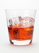 Manhattan with ice cubes