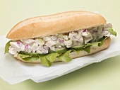 Chicken salad sub sandwich