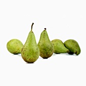 Five green pears