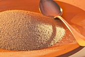 Amaranth in dish with spoon