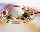 Yoghurt cream with gooseberry compote