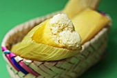 Tamales (Stuffed maize leaves, South America)