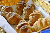 Croissants in a bread basket