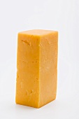 A piece of Cheddar cheese