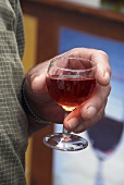 Landwein (a superior table wine) in a glass