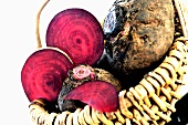 Beetroot in basket