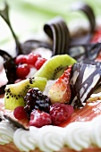 Fruit and chocolate (cake decoration)