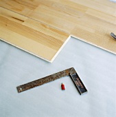Laying a parquet floor