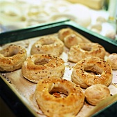 Bagels with caraway seeds