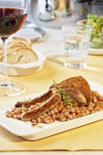 Cassoulet with sausages and pork
