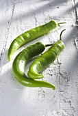 Three green chillies