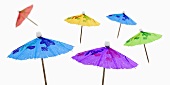 Coloured cocktail umbrellas
