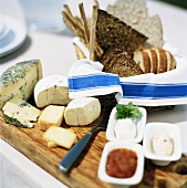 Cheese board and bread