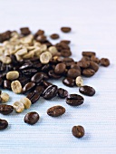 Coffee beans (roasted and unroasted)