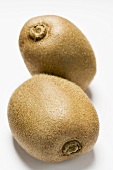Two kiwi fruits