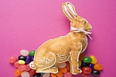 Baked Easter Bunny and jelly beans