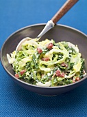 Savoy cabbage with bacon