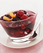 Berry compote with star anise