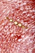 Slices of salami (close-up)