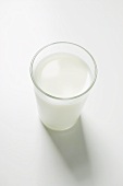 A glass of milk