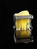 Making ribbon pasta with a pasta maker