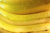 Bananas with drops of water (full-frame)