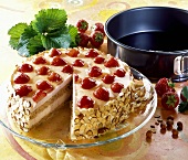 Strawberry and hazelnut cake