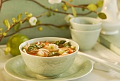 Shrimp and asparagus soup