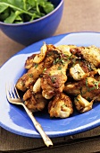 Chicken legs with garlic and herbs