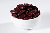 Red kidney beans in ceramic bowl
