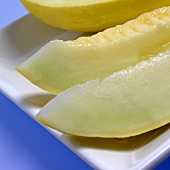 Slices of honeydew melon