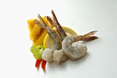 Prawns with lemon, chilli and pineapple