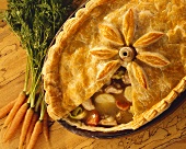 Chicken pie with vegetables