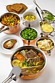Prime boiled beef with side dishes (Austria)